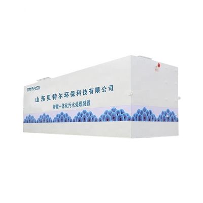 Weiß/Blau Schwarz Automation Integrierte Abwasserbehandlungsanlage für die Aquakultur MBR