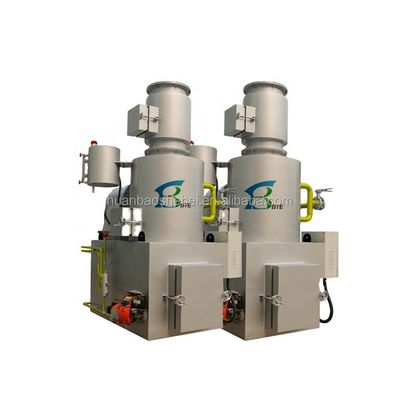 Verbrennung von Tieren in der Industrie Zwei Verbrennungskammern für die Abfallbehandlung von 750 l/h