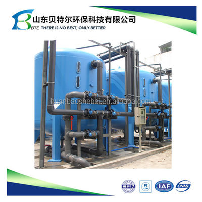 Mechanische Abwasserfiltermaschine mit Aktivkohle für Abwasserreiniger Größe 6*10M