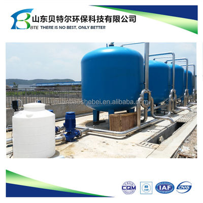 Mechanische Abwasserfiltermaschine mit Aktivkohle für Abwasserreiniger Größe 6*10M