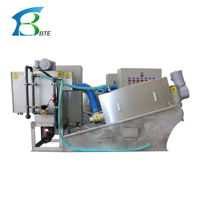 Kompakter Multidisk-Schraubpresse-Schlamm-Dehydrator der MDS-Serie zur aktiven Schlammentfernung