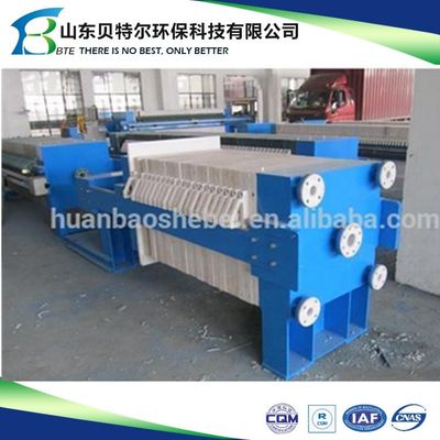 Wasserfilter Schlamm Dehydrator Platte und Rahmen Filterpresse mit 3kw Online-Unterstützung