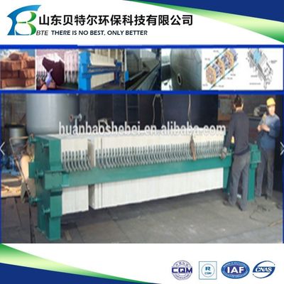 Wasserfilter Schlamm Dehydrator Platte und Rahmen Filterpresse mit 3kw Online-Unterstützung