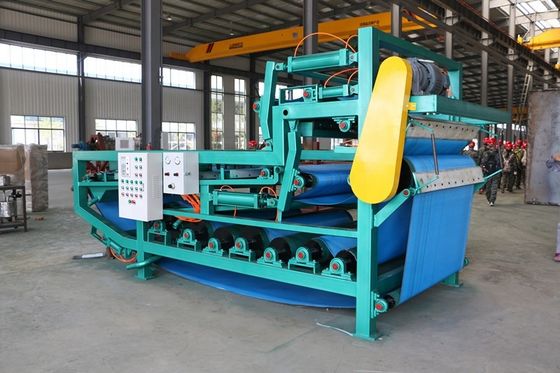 Kohlenstoffstahlgürtel Filterpresse für Eisenerz-Anlage Schlamm Entwässerung
