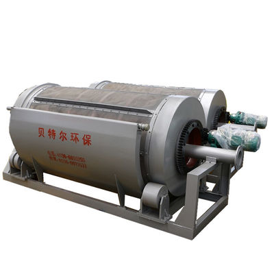 5000L/Stunde Zuckerrohr Bagasse Papierzellstoff Algen Entwässerungsseparator Mikroschirm Rotationstrommelfilter