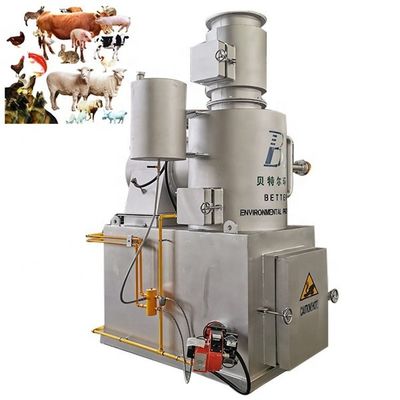 Verbrennungsanlage für Haustiere Rauchlose Kremationsmaschine mit individueller Kapazität 10-500 kg/Stunde